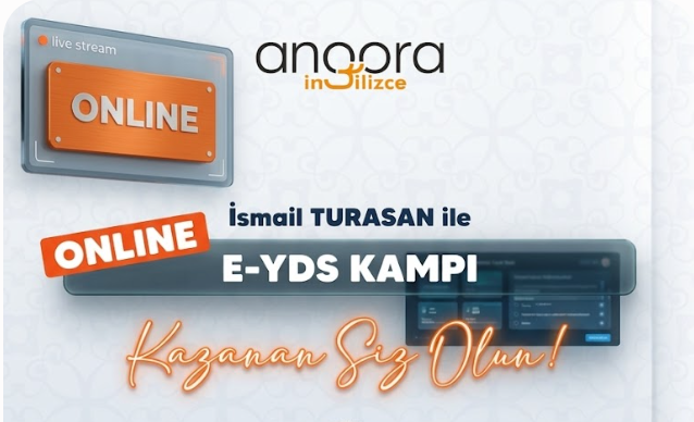 2026 AĞUSTOS e-YDS  ORTA ve İLERİ SEVİYE ONLINE KAMP İSMAİL TURASAN