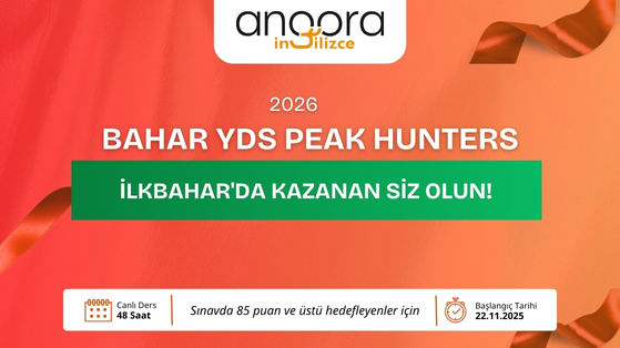 2026 BAHAR YDS PEAK HUNTERS  İSMAİL TURASAN