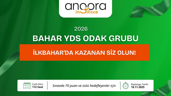 2026 BAHAR YDS ODAK GRUBU İSMAİL TURASAN