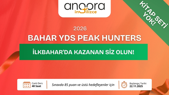2026 BAHAR YDS PEAK HUNTERS  İSMAİL TURASAN- KİTAP SETİ YOK