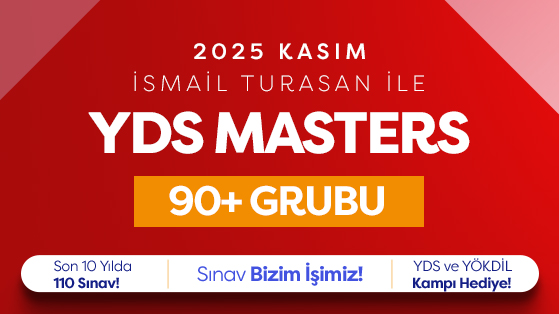 2025 KASIM YDS MASTERS 90+ İSMAİL TURASAN
