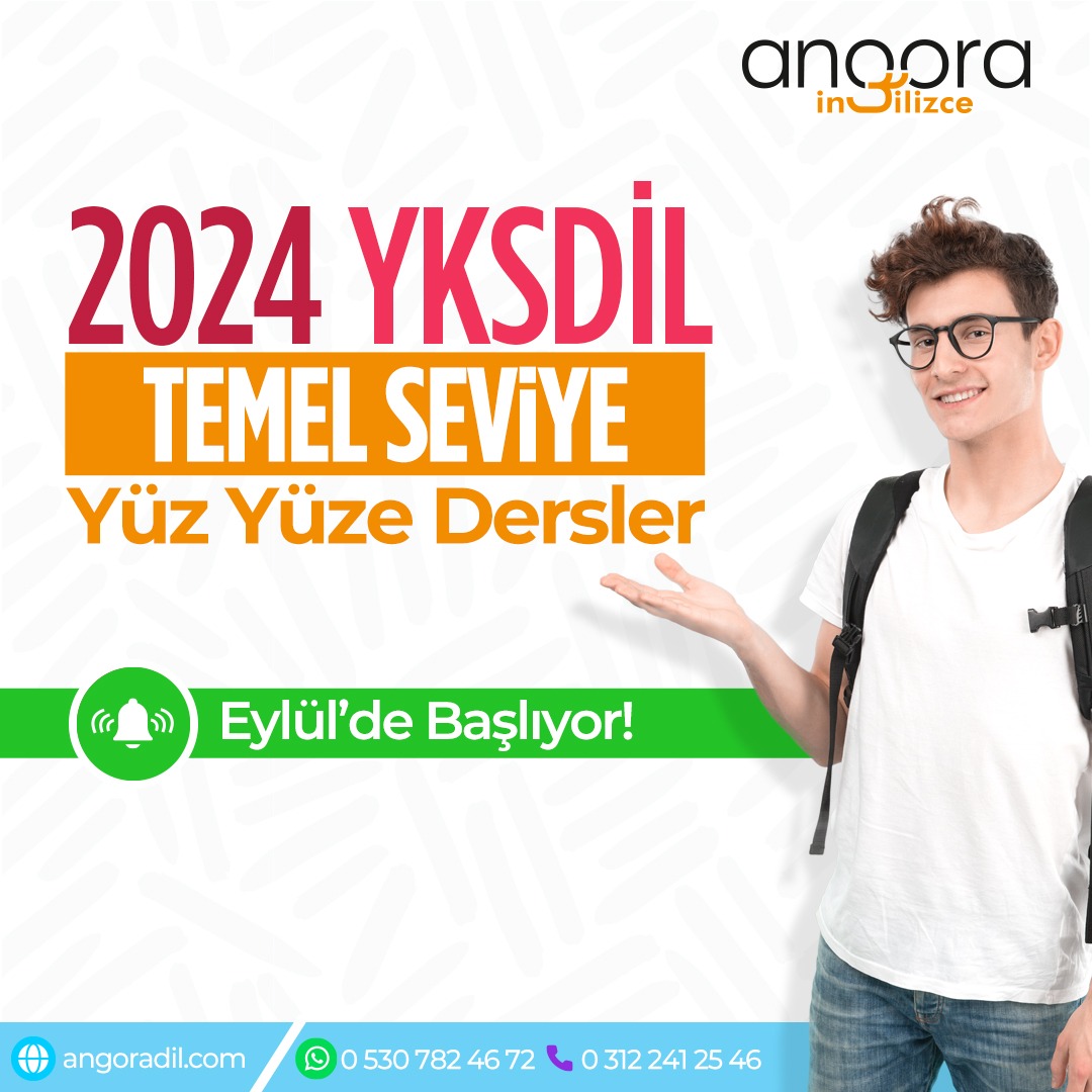 KIZILAY ŞUBE 2024 YKSDİL YÜZ YÜZE TEMEL SEVİYE GRUP HAFTA İÇİ SABAH