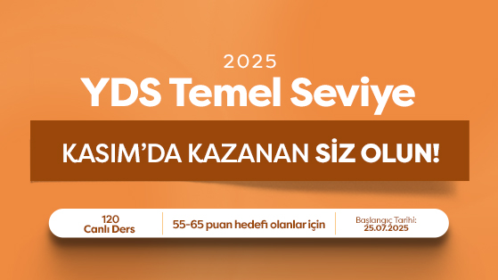 2025 KASIM YDS Temel Seviye SALI CUMA SABAH GRUBU İSMAİL TURASAN