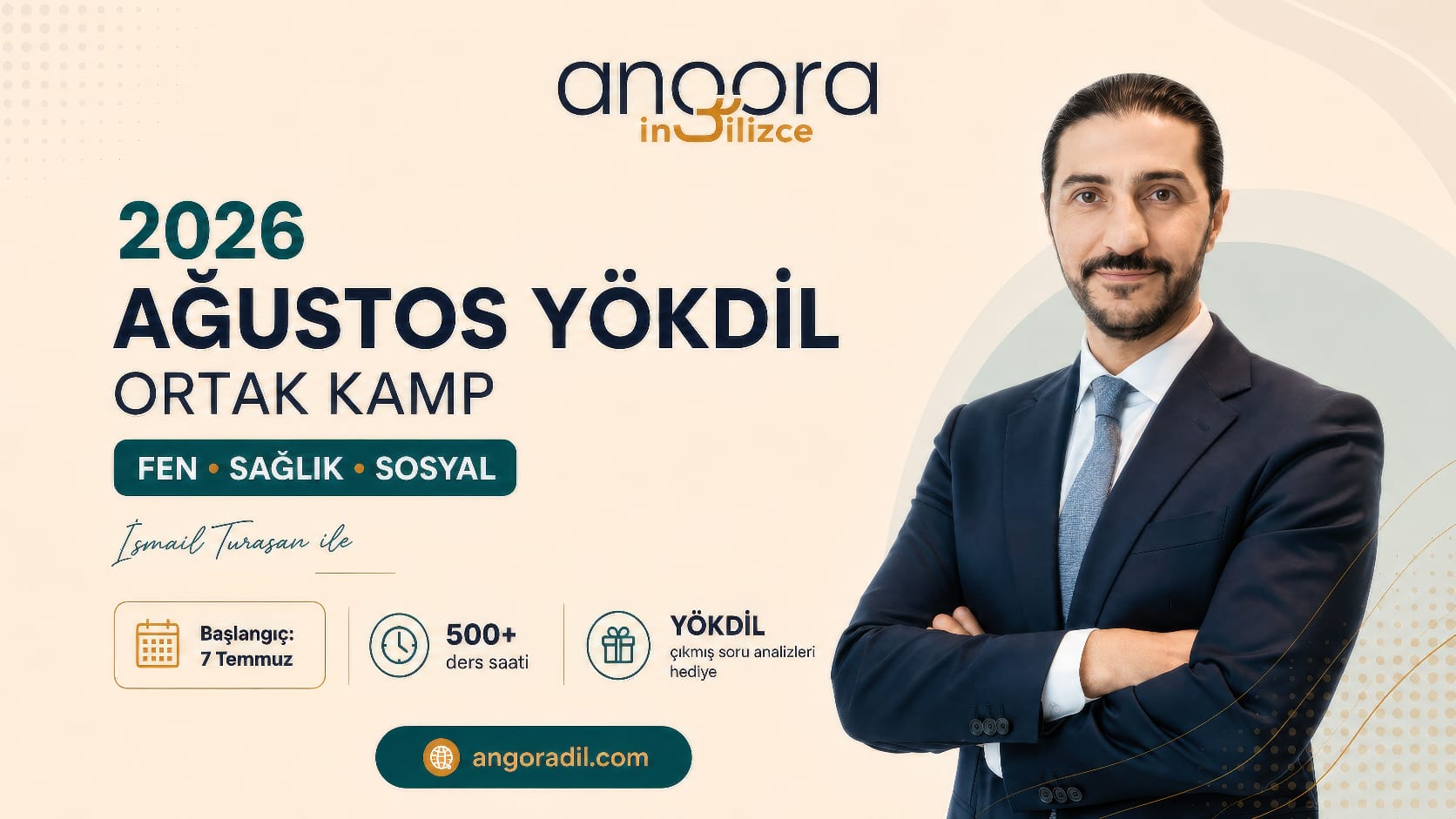2026 AĞUSTOS YÖKDİL ORTAK KAMP SAĞLIK SOSYAL FEN  İSMAİL TURASAN