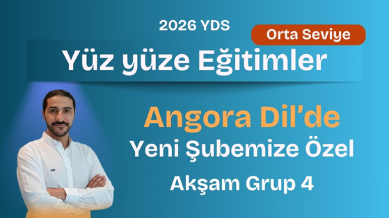2026 KASIM YDS KIZILAY YÜZ YÜZE ORTA SEVİYE HAFTAİÇİ AKŞAM GRUBU