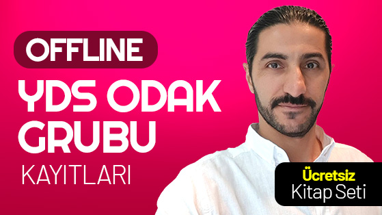 OFFLINE YDS ODAK GRUBU KAYITLARI İsmail TURASAN + KİTAP SETİ